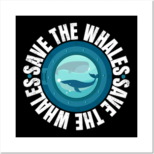 Save the Whales Protest March design Posters and Art